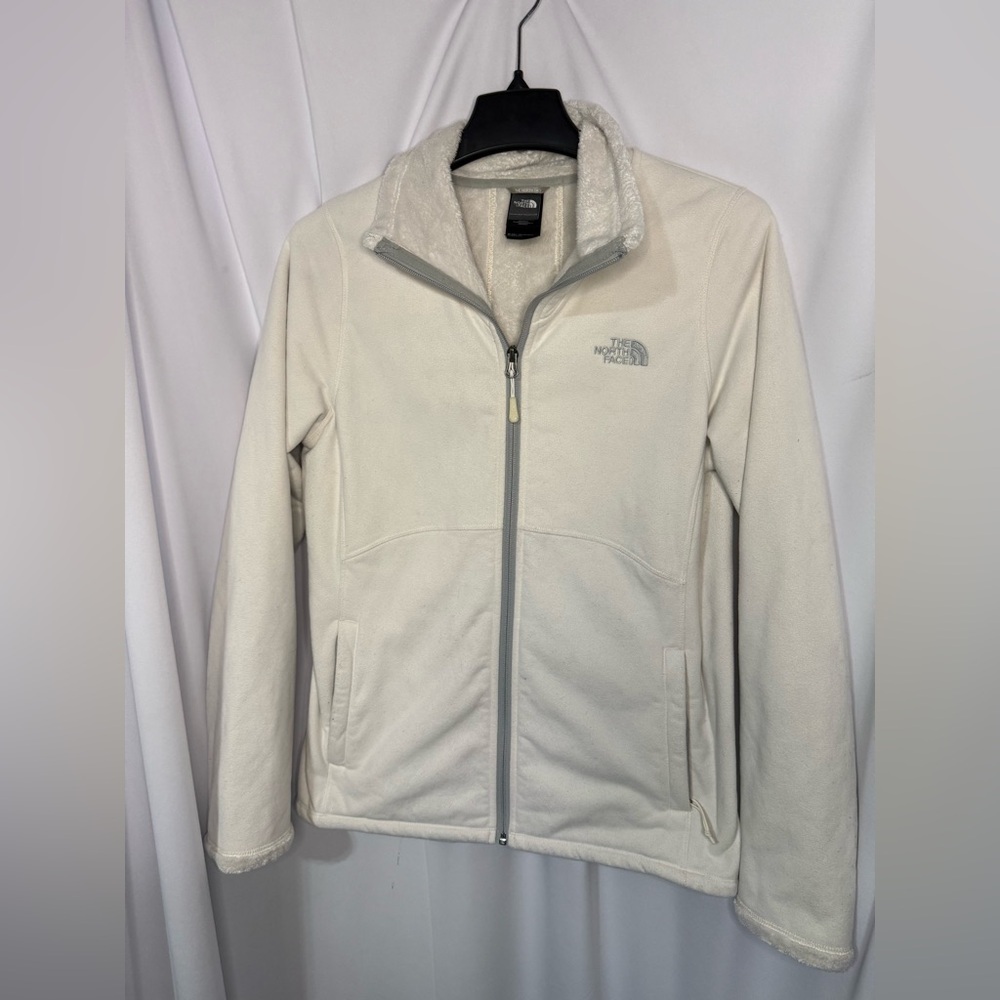 The North Face Cream Full-Zip Fleece Jacket